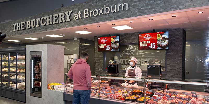 Scotmid Broxburn's butcher counter