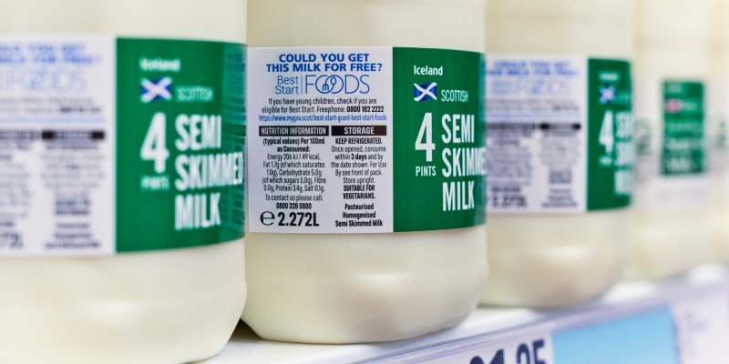 You are currently viewing Iceland to promote Best Starts Foods scheme on Scottish milk bottles in industry-first