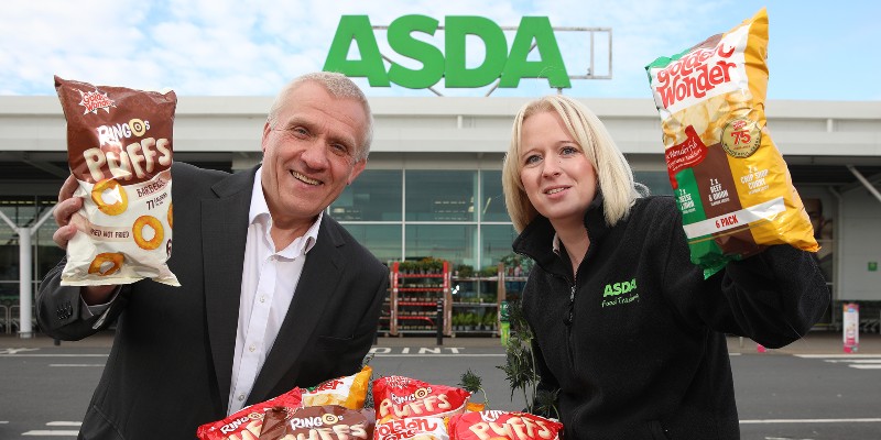 two people holding crisps