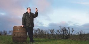 Man drinking whisky