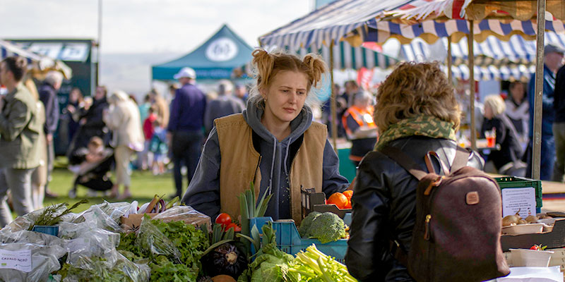 Market stalls