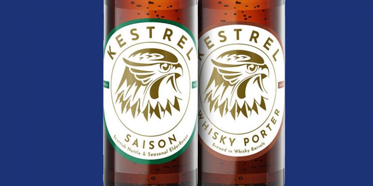 Kestrel Saison and Whisky Porter beers
