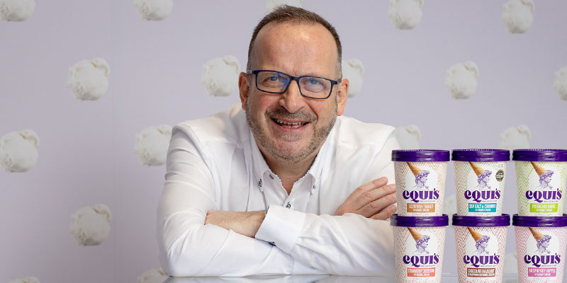Man with ice cream